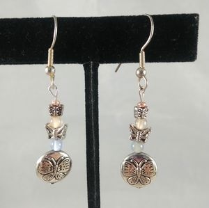 Butterfly Beaded Earrings